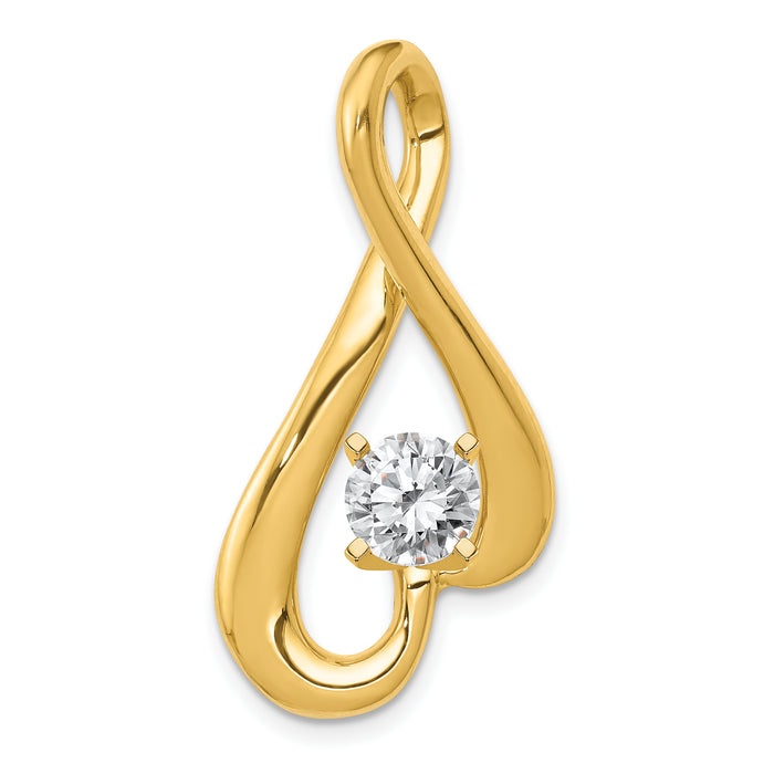 14k Fancy Peg Set Diamond Slide Mtg-XS1238