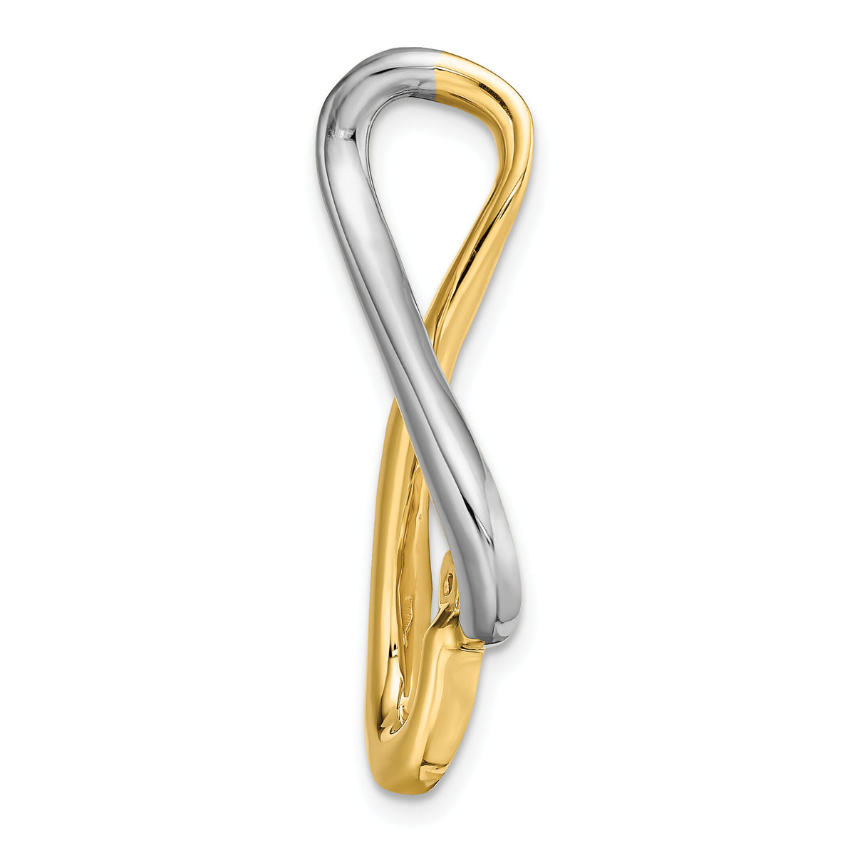 14k Two-Tone Fancy Peg Set Diamond Slide Mtg-XS1239