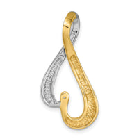 14k Two-Tone Fancy Peg Set Diamond Slide Mtg-XS1239