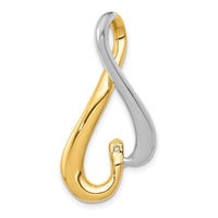 14k Two-Tone Fancy Peg Set Diamond Slide Mtg-XS1239