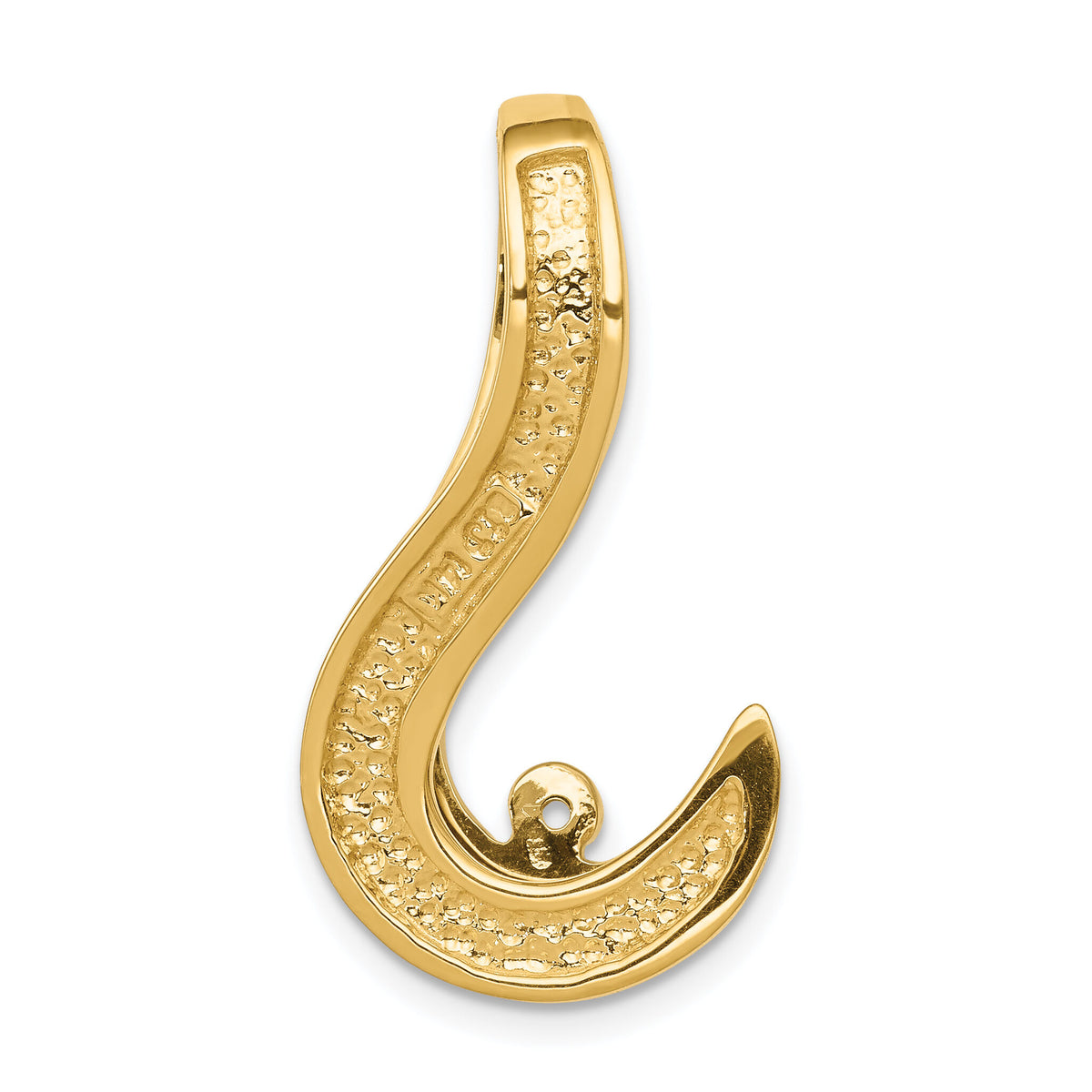 14k Two-Tone Fancy Diamond Slide Peg Mtg-XS1244