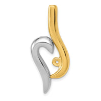 14k Two-Tone Fancy Peg Set Diamond Slide Mtg-XS1252