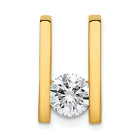 14k Holds 7.5mm Stone, Slide Mounting-XS222