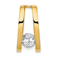 14k Holds 6.5mm Stone, Slide Mounting-XS228