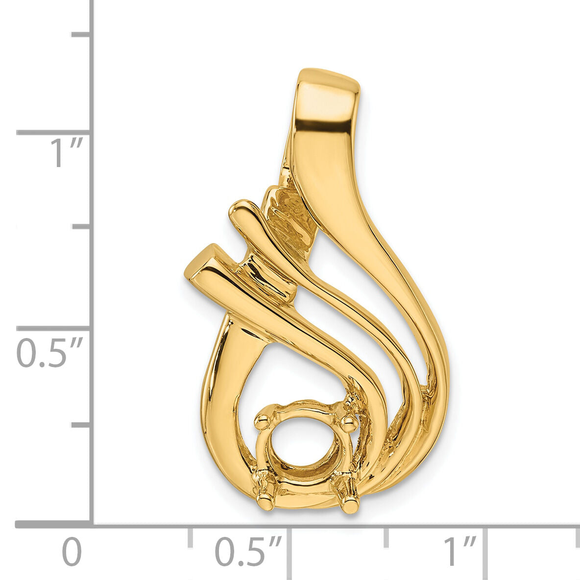 14k Holds 1-6mm Stone, Slide Mounting-XS241