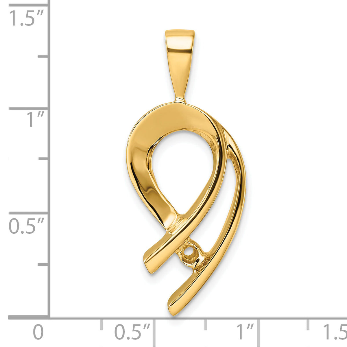 14k Holds 4mm Stone, Slide Mounting-XS257