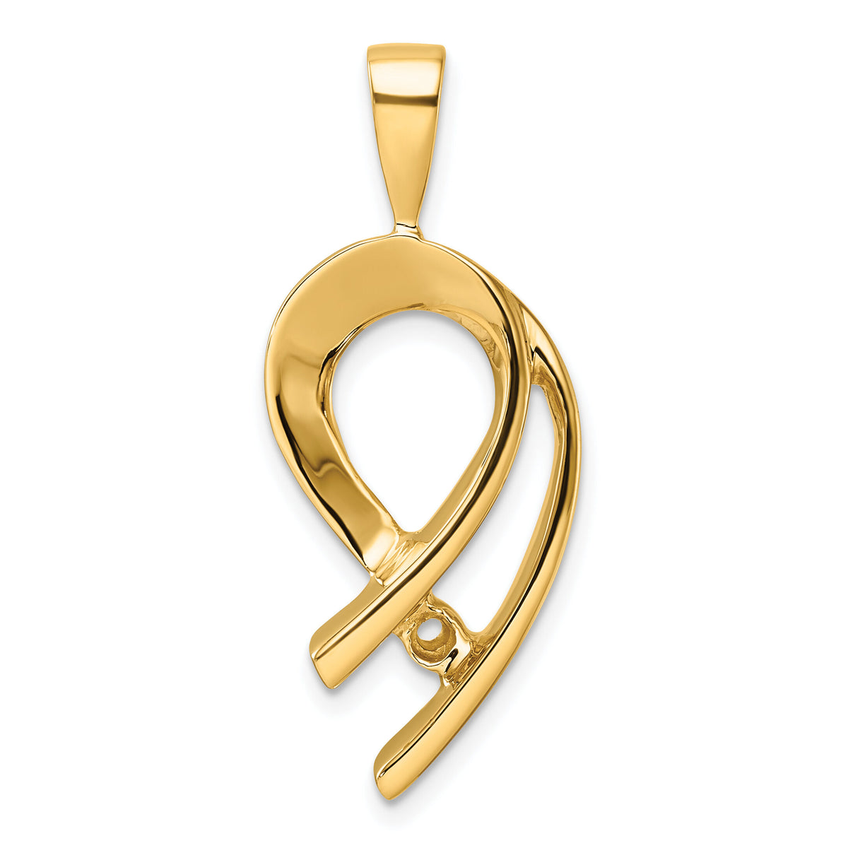 14k Holds 4mm Stone, Slide Mounting-XS257