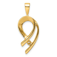 14k Holds 4mm Stone, Slide Mounting-XS257