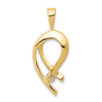 14k Holds 1-4mm stone, AA Diamond Slide-XS257AA