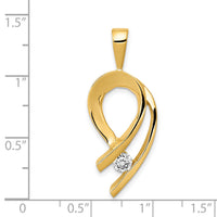 14k Holds 1-4mm stone, AA Diamond Slide-XS257AA