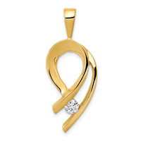 14k Holds 1-4mm stone, AA Diamond Slide-XS257AA