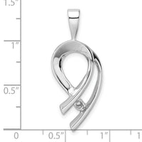 14K White Gold Holds 1-4mm stone, Slide mounting-XS257W