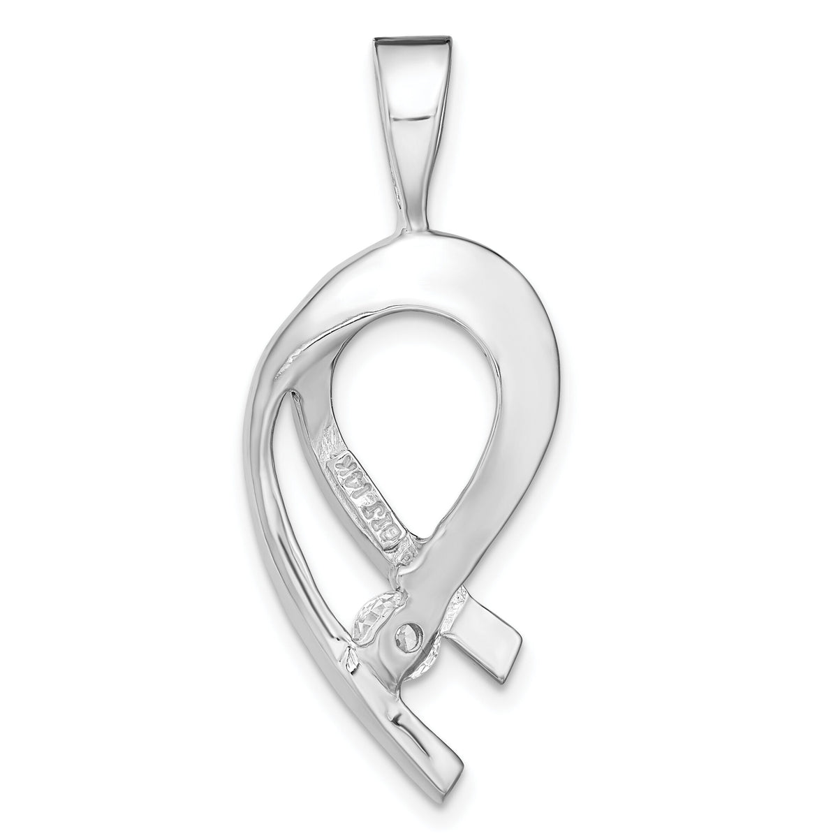 14k White Gold Holds 1-4mm stone, AA Diamond Slide-XS257WAA