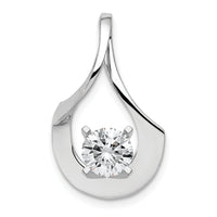 14k White Gold Peg Set Slide Mounting-XS275