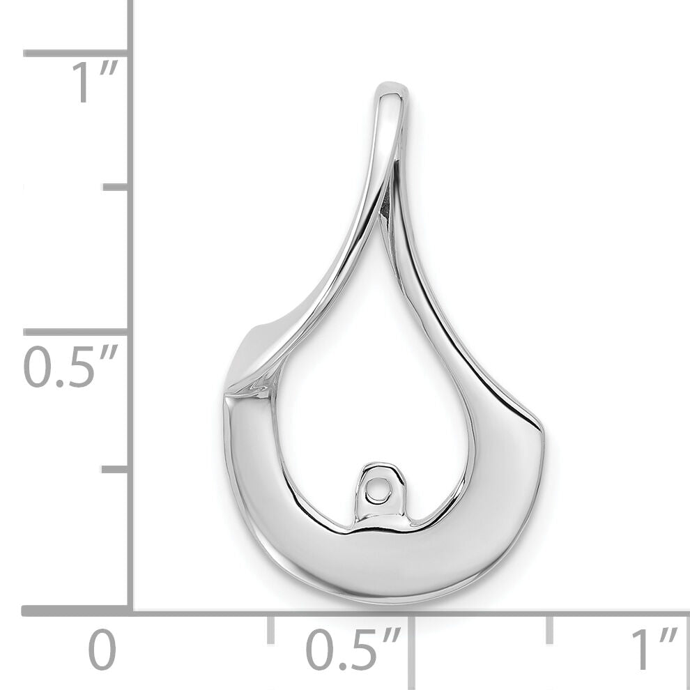 14k White Gold Peg Set Slide Mounting-XS275