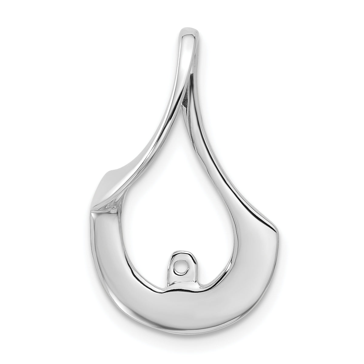 14k White Gold Peg Set Slide Mounting-XS275