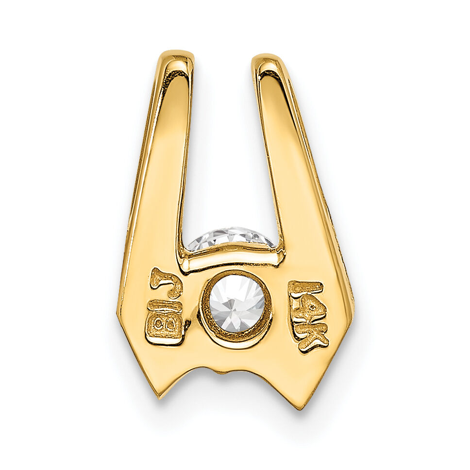 14k AA 4.5mm Diamond Slide-XS510AA