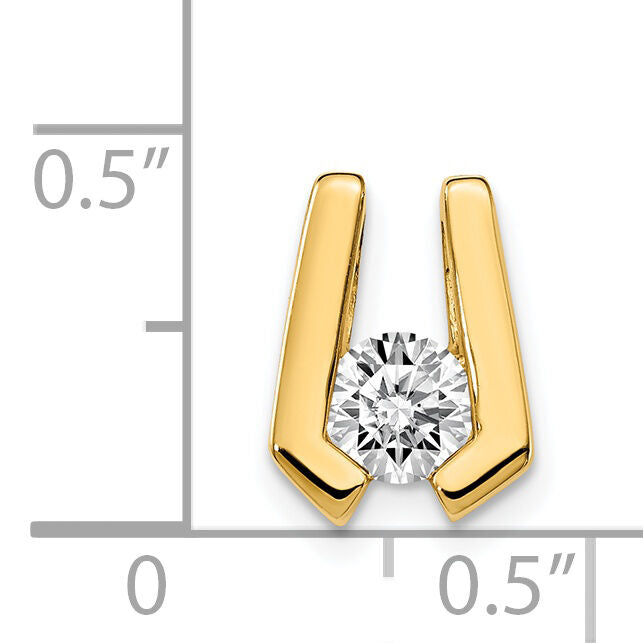 14k AA 4.5mm Diamond Slide-XS510AA