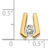 14k AA 4.5mm Diamond Slide-XS510AA