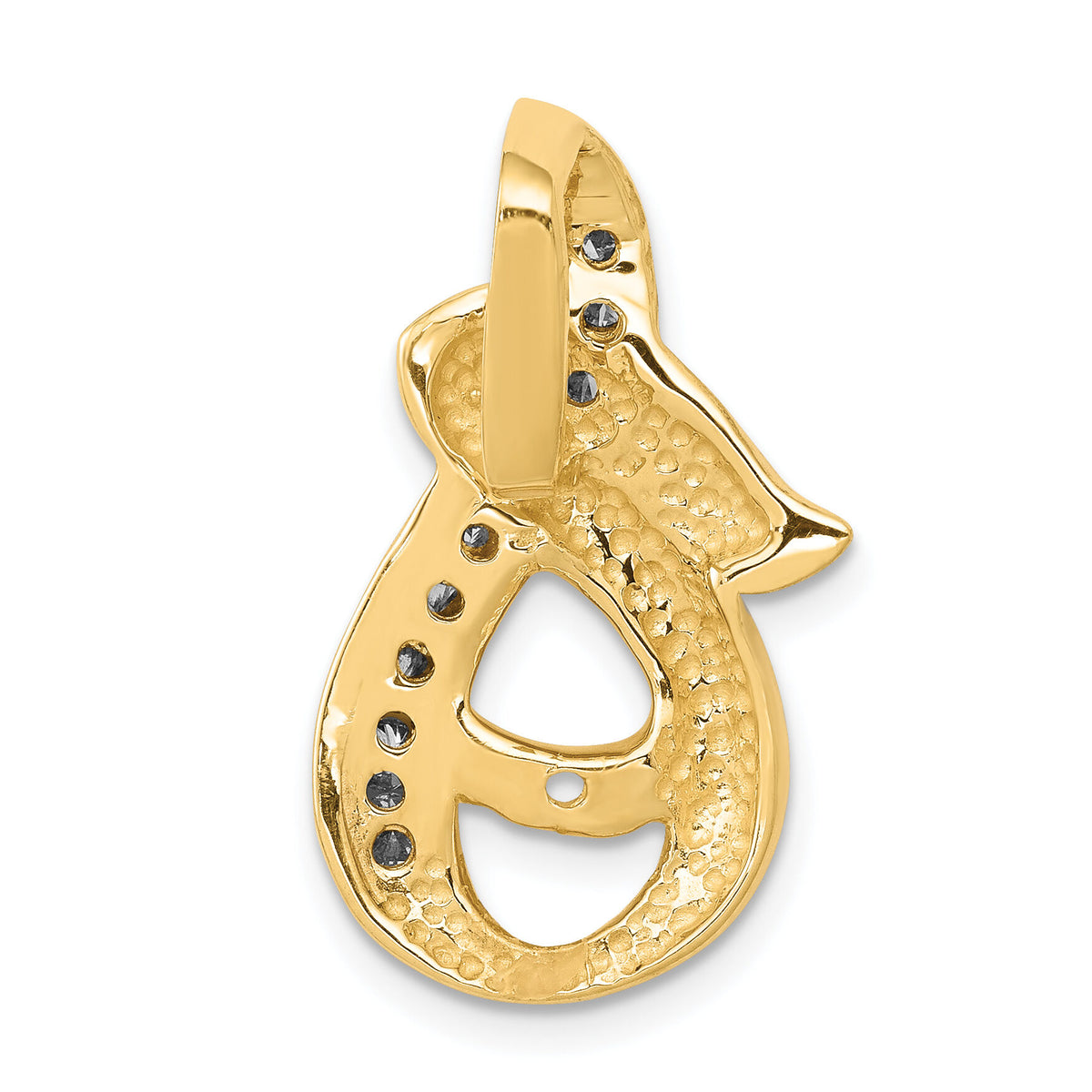 14k A Diamond Semi-mount Peg Slide-XS539A