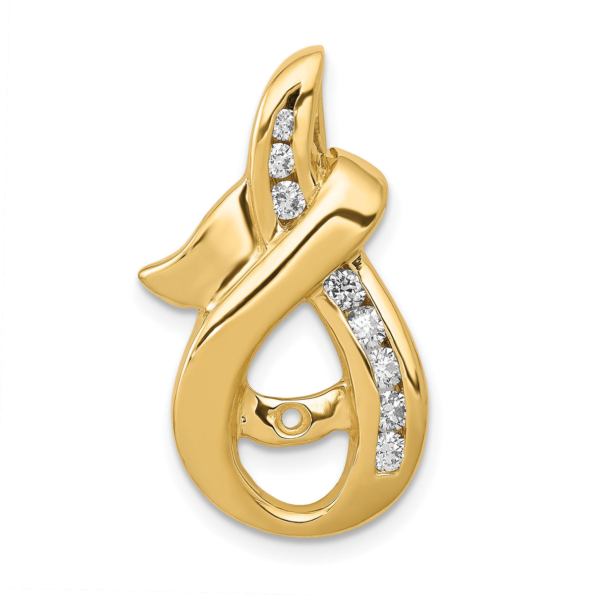 14k A Diamond Semi-mount Peg Slide-XS539A