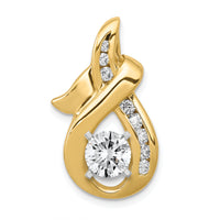 14k A Diamond Semi-mount Peg Slide-XS539A