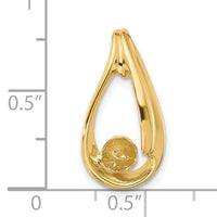 14k Pearl Slide Mounting-XS615