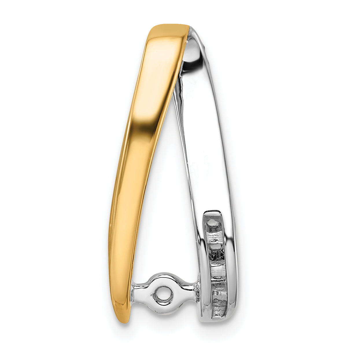 14k Two-Tone Peg Set Slide Mounting-XS626