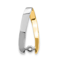 14k Two-Tone AAA Diamond Semi-mount Peg Slide-XS626AAA
