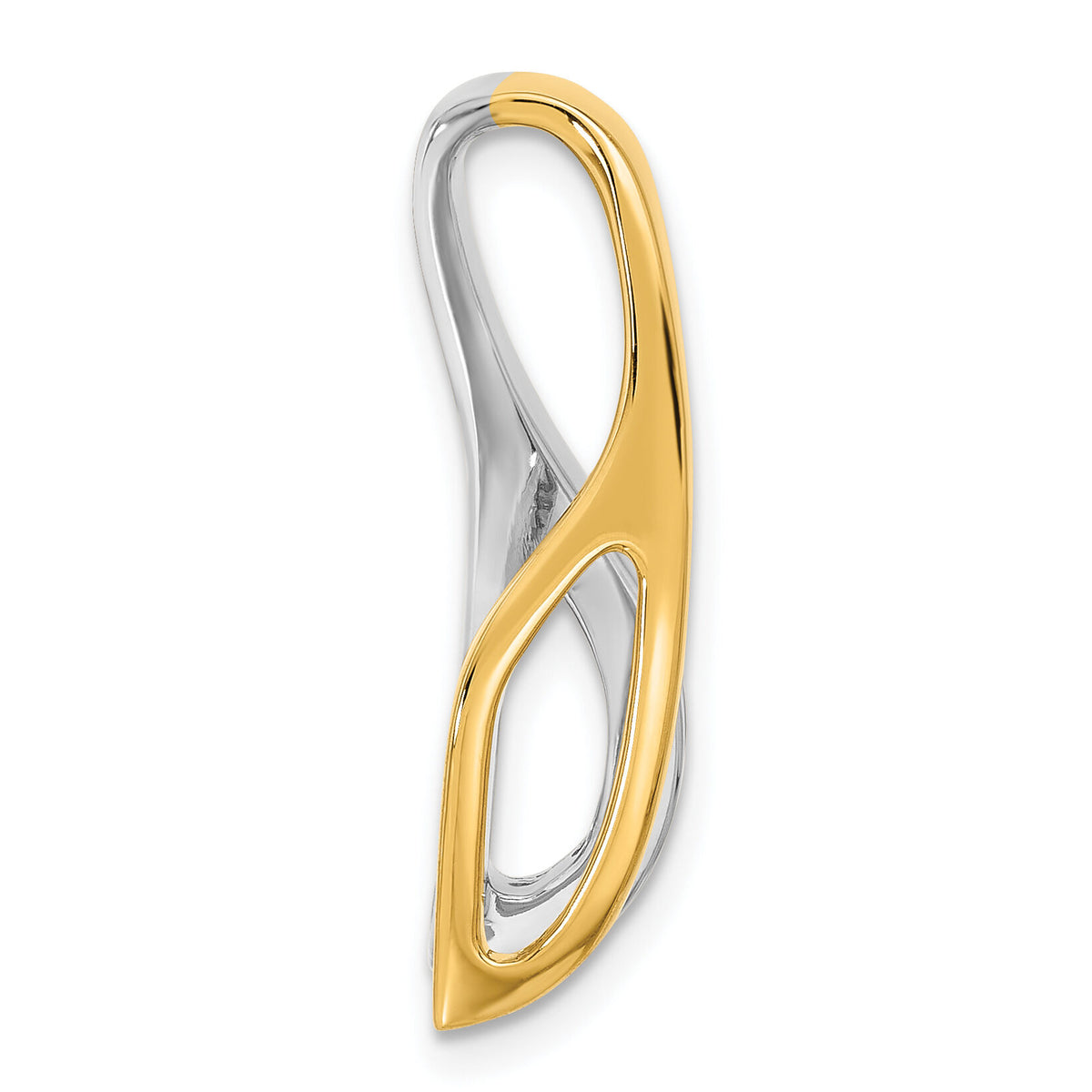 14k Two-tone Peg Set Slide Mounting-XS628