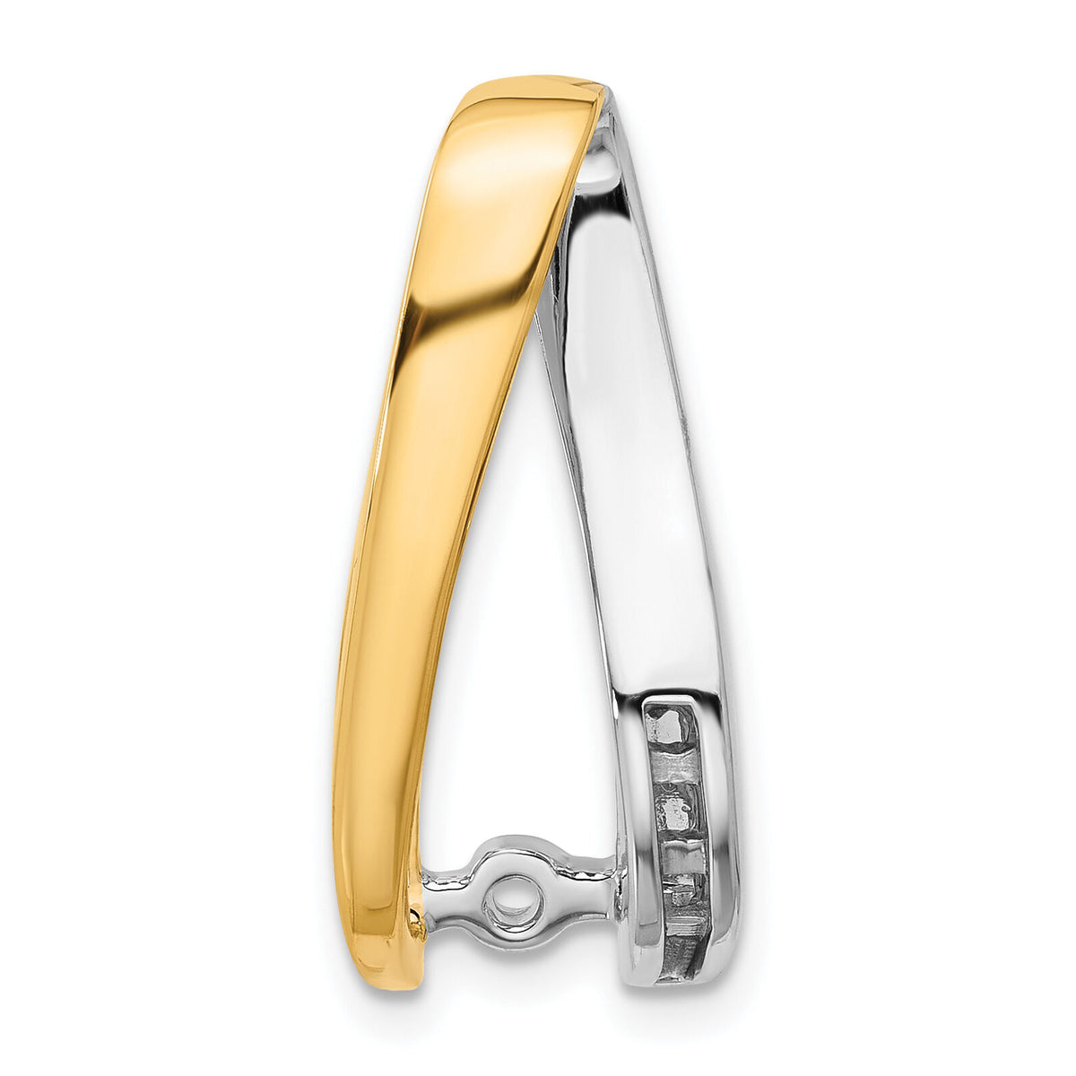 14k Two-tone Peg Set Slide Mounting-XS628