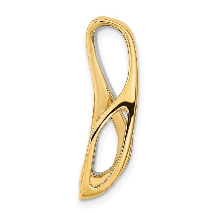 14k Two-tone AA Diamond Semi Mount Peg Slide-XS628AA