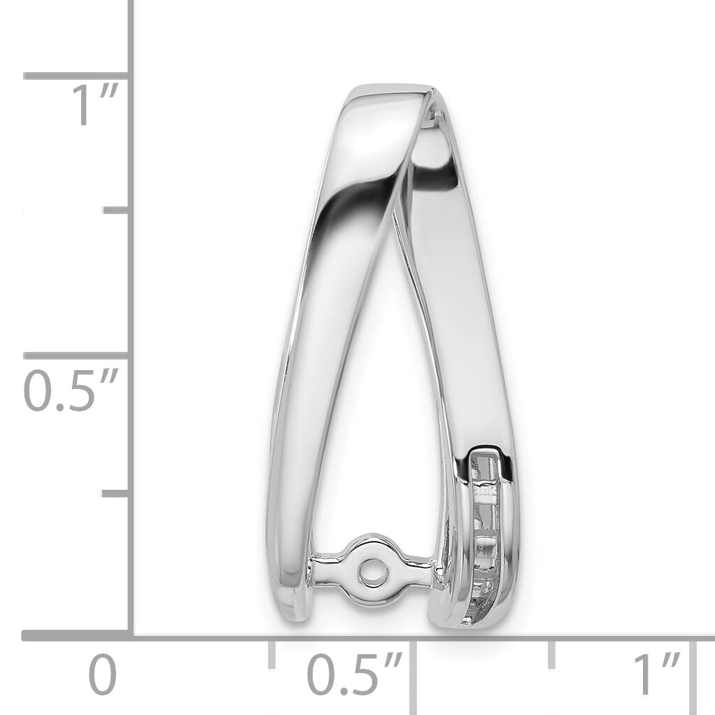 14k White Gold Peg Set Slide Mounting-XS632