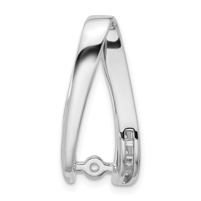 14k White Gold Peg Set Slide Mounting-XS632