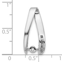 14k White Gold Peg Set Slide Mounting-XS633