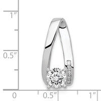 14k White Gold AA Diamond Semi Mount Peg Slide-XS633AA