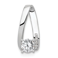 14k White Gold AA Diamond Semi Mount Peg Slide-XS633AA