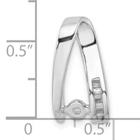 14k White Gold Peg Set Slide Mounting-XS634