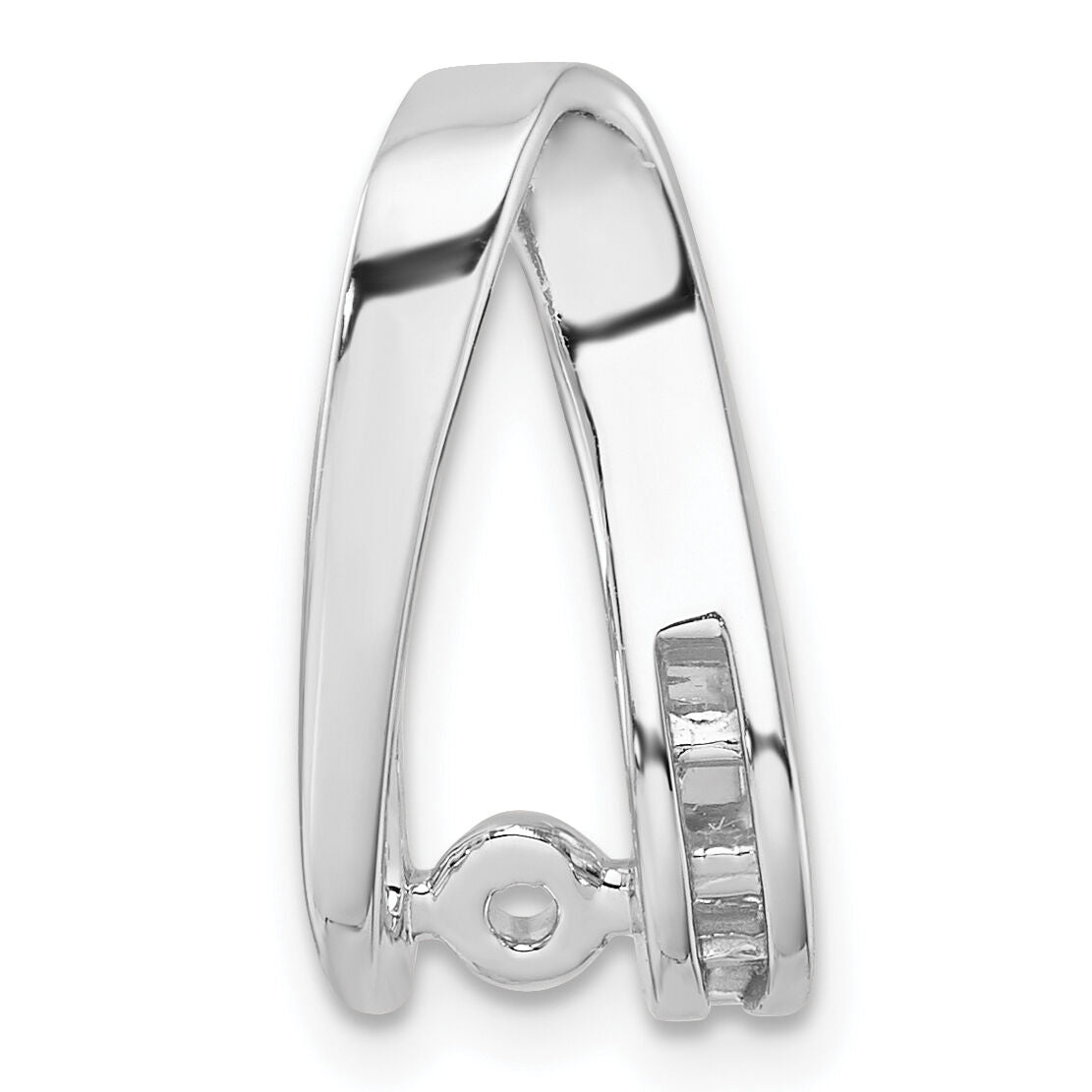 14k White Gold Peg Set Slide Mounting-XS634