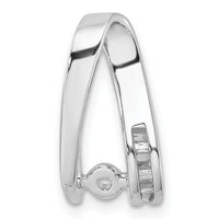 14k White Gold Peg Set Slide Mounting-XS634