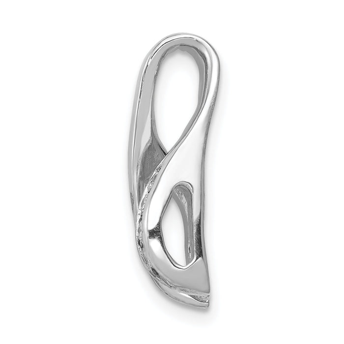14k White Gold AAA Diamond Semi-mount Peg Slide-XS634AAA