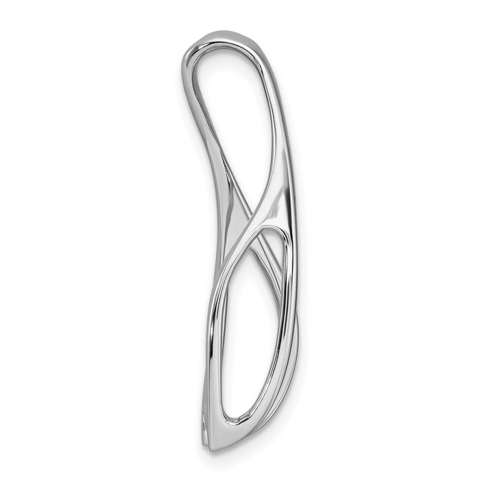 14k White Gold Peg Set Slide Mounting-XS635