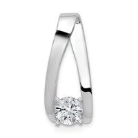 14k White Gold Peg Set Slide Mounting-XS635