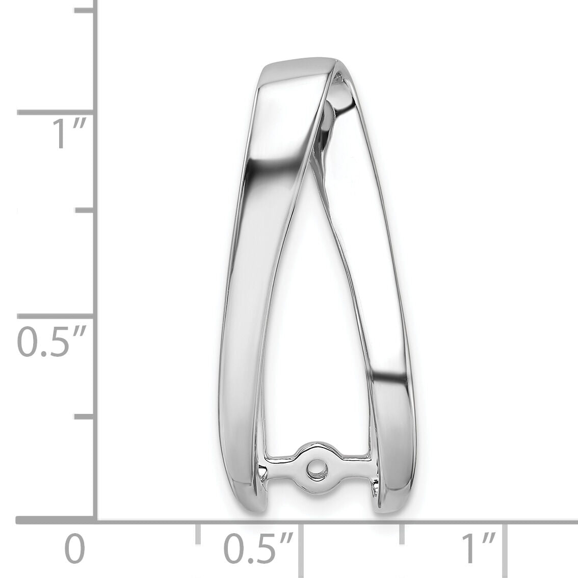 14k White Gold Peg Set Slide Mounting-XS635