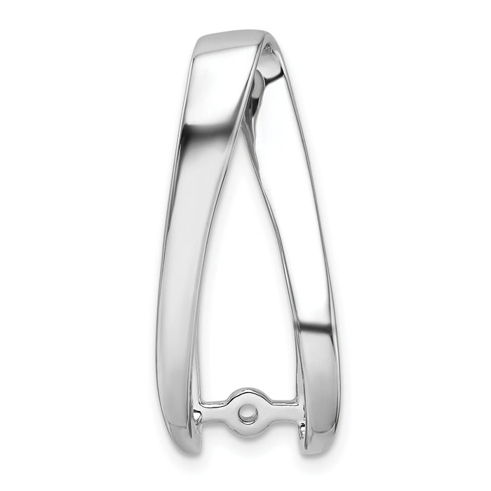 14k White Gold Peg Set Slide Mounting-XS635