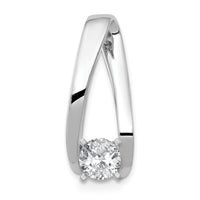 14k White Gold Peg Set Slide Mounting-XS636