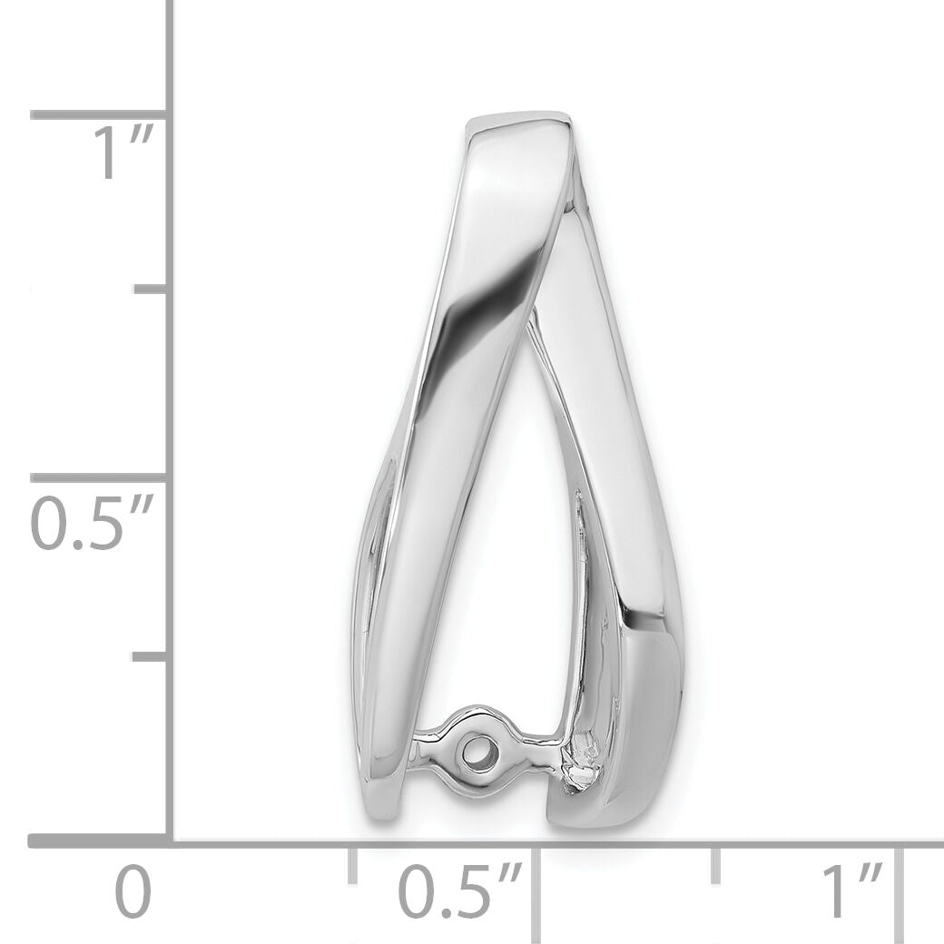 14k White Gold Peg Set Slide Mounting-XS636