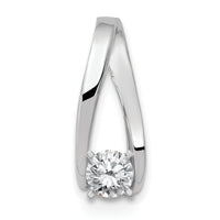 14k White Gold Peg Set Slide Mounting-XS638