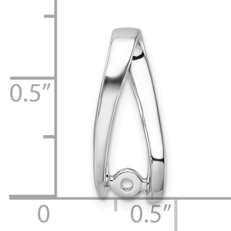14k White Gold Peg Set Slide Mounting-XS638