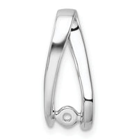 14k White Gold Peg Set Slide Mounting-XS638